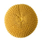 Bordeaux Knitted Cotton Round Pouf Ottoman Floor Cushion