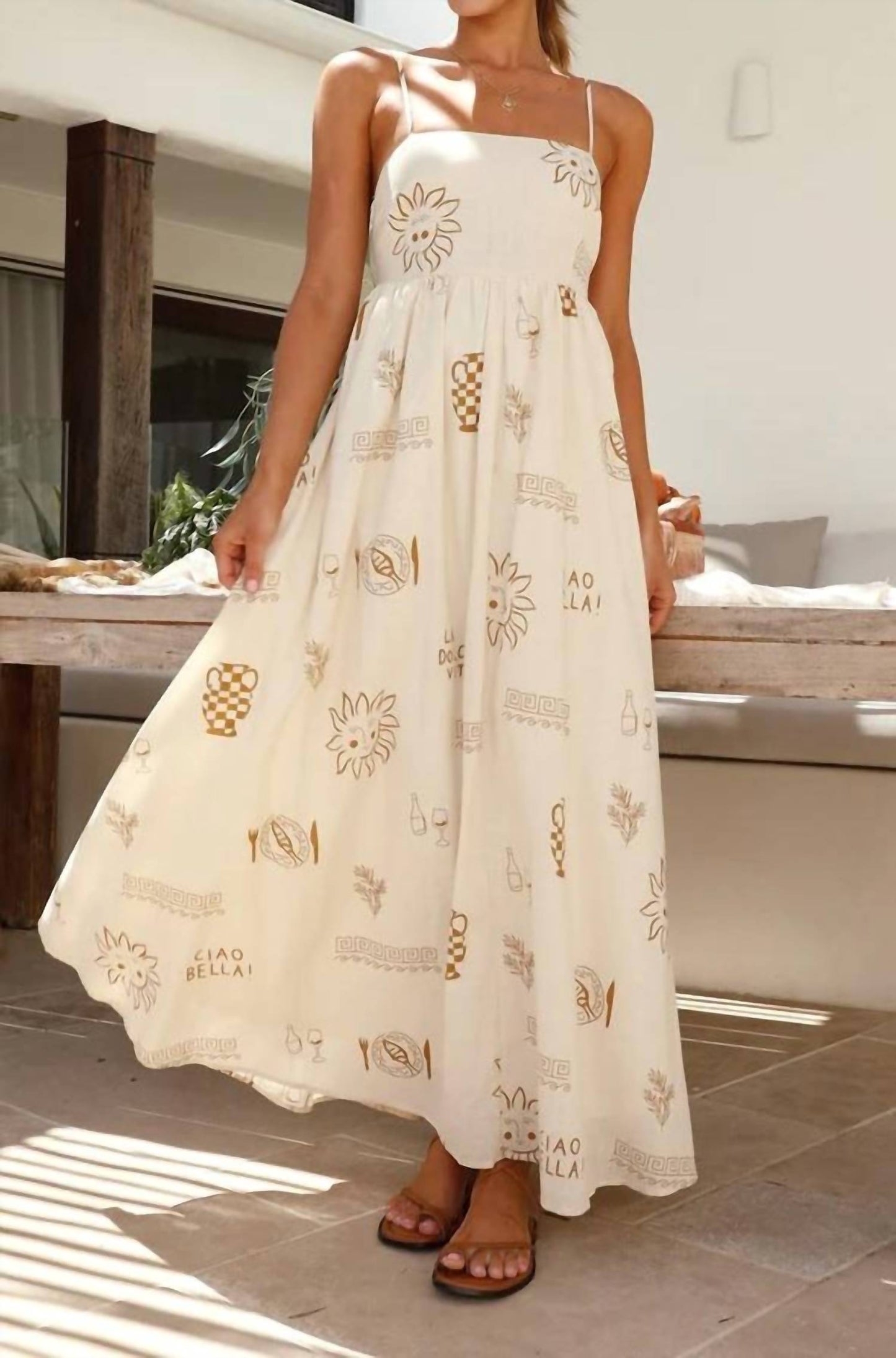 Little Trendy - Iris Floral Printed Maxi Dress