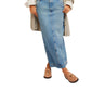 Free People - Francisco Denim Maxi Skirt