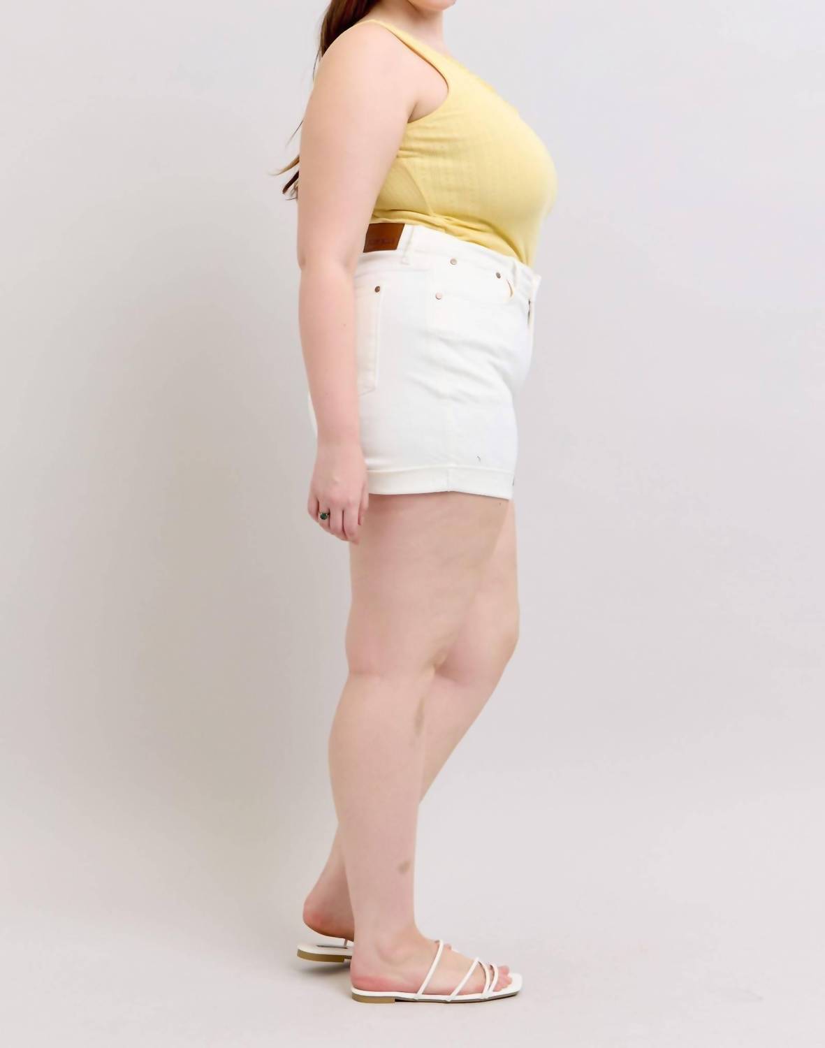 Judy Blue - High Waist Double Roll Cuff Denim Short