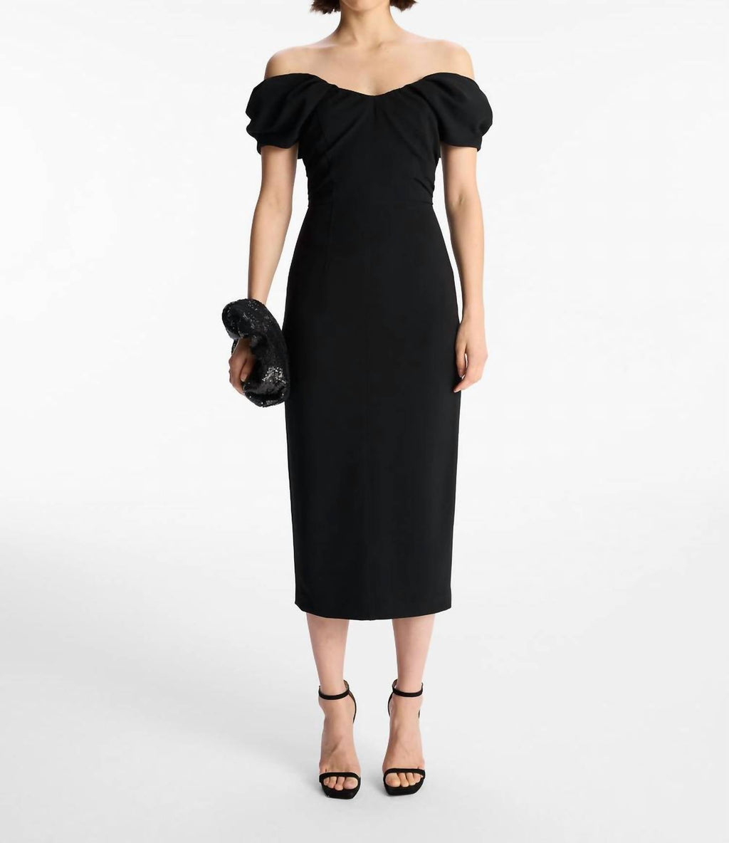 knee length dresses for ladies A.L.C. Women's Nora Midi Dress - Red main image 1
