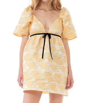 Ganni - Botanical Jacquard Mini Dress