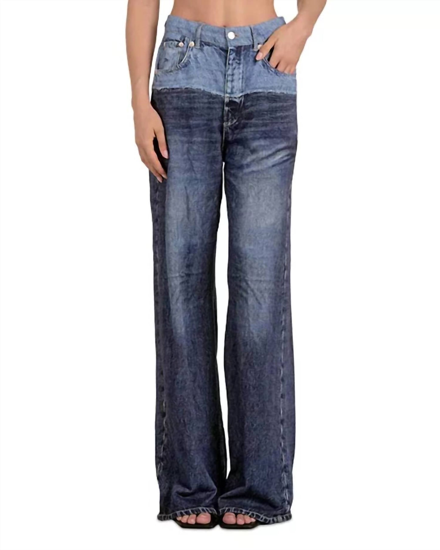 Elan - Wide Leg Knit Jean