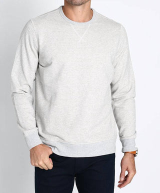 Jachs New York - Striped Sustainable Fleece Crewneck Sweatshirt