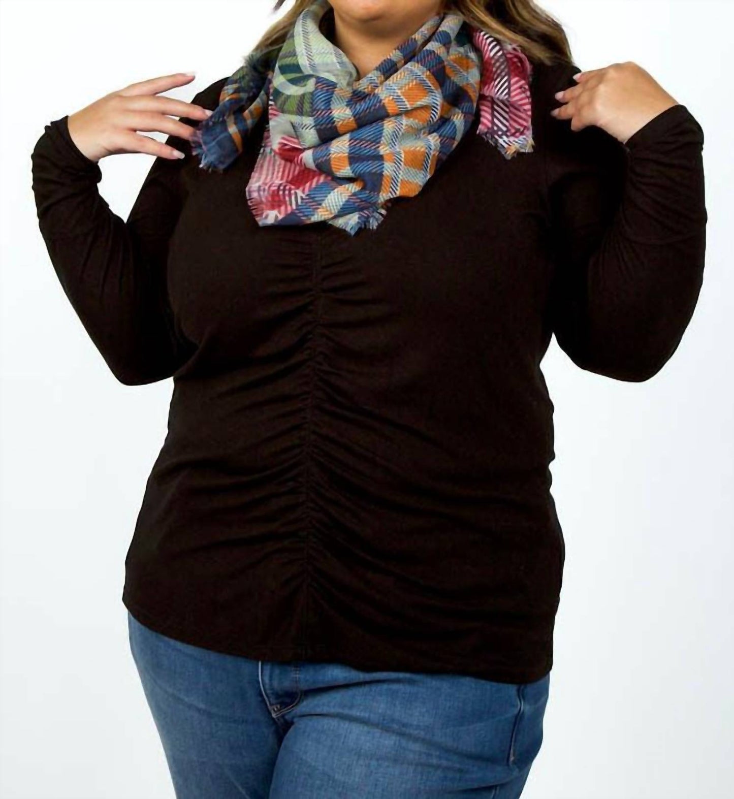 Echo - Patched Plaid Wrap
