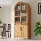 K&K 71' Tall Arched Kitchen Pantry Cabinet with Adjustable Shelves