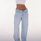 Prettylittlething - Wash Thigh Split Boyfriend Jean