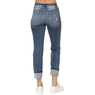 Judy Blue - Mid Rise Distressed Jeans