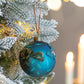 Christmas Ball Ornaments Glass Decorative Hanging Balls Light Blue