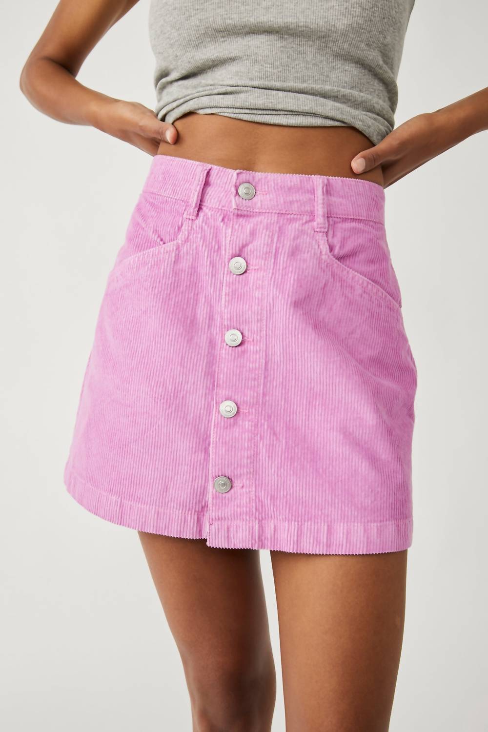 Free People - Ray Cord Mini Skirt
