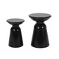 Serenita Outdoor Side Tables With Flared Design (Set of 2)