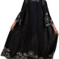 Paparazzi - Viscose Embroidered Open Front Duster
