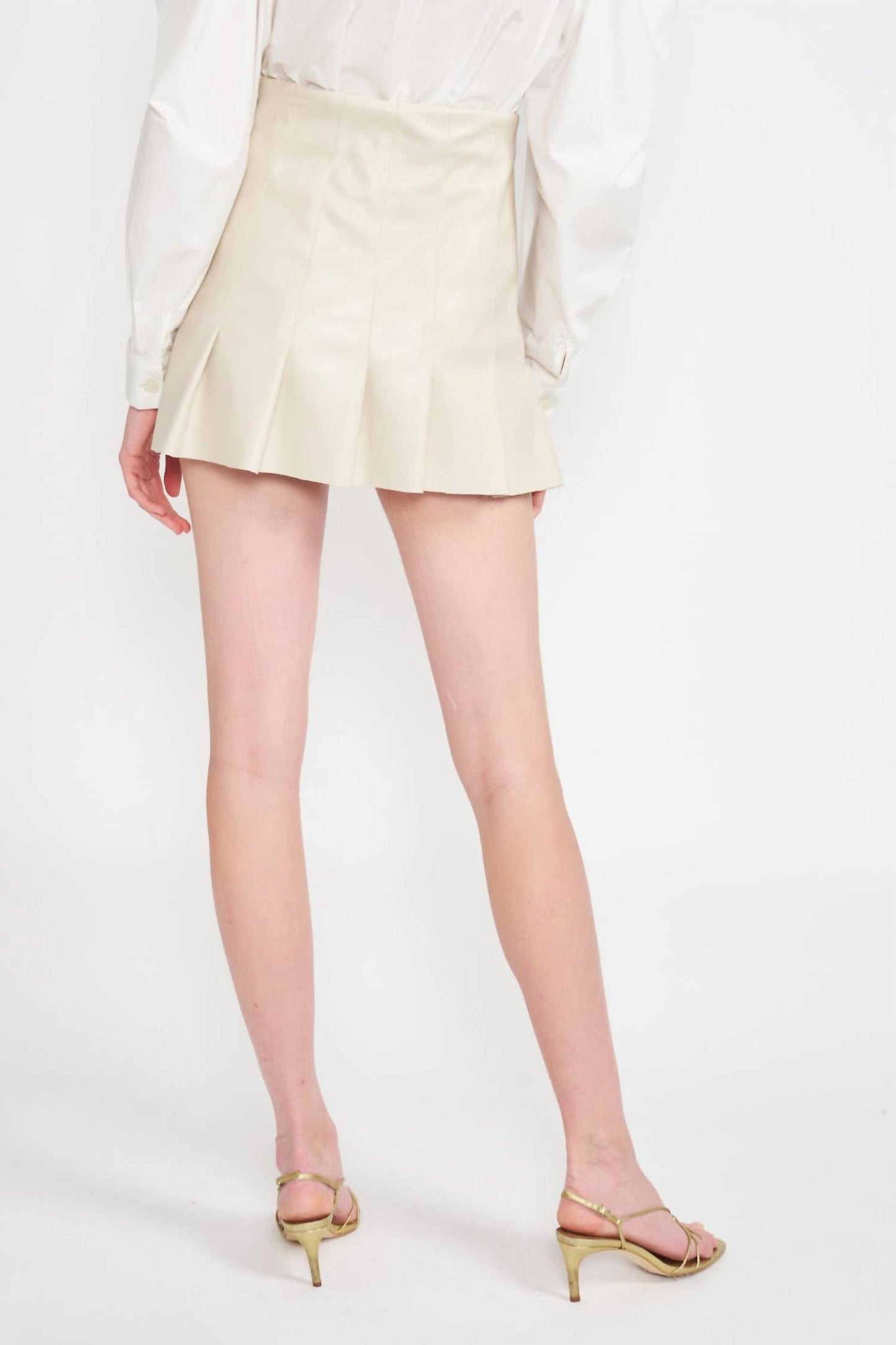 En Saison - Lana Vegan Leather Mini Skirt