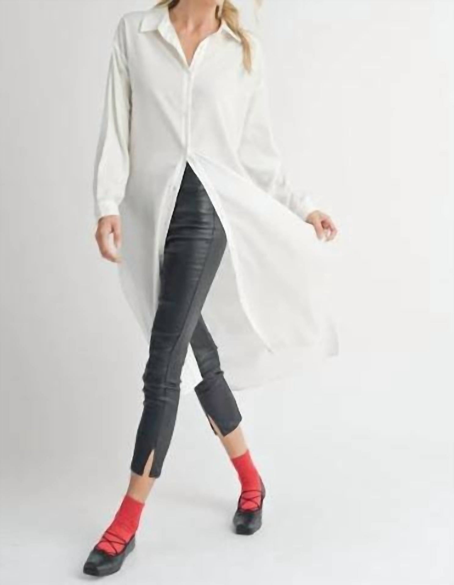 Sadie & Sage - Spencer Long Button Down Shirt