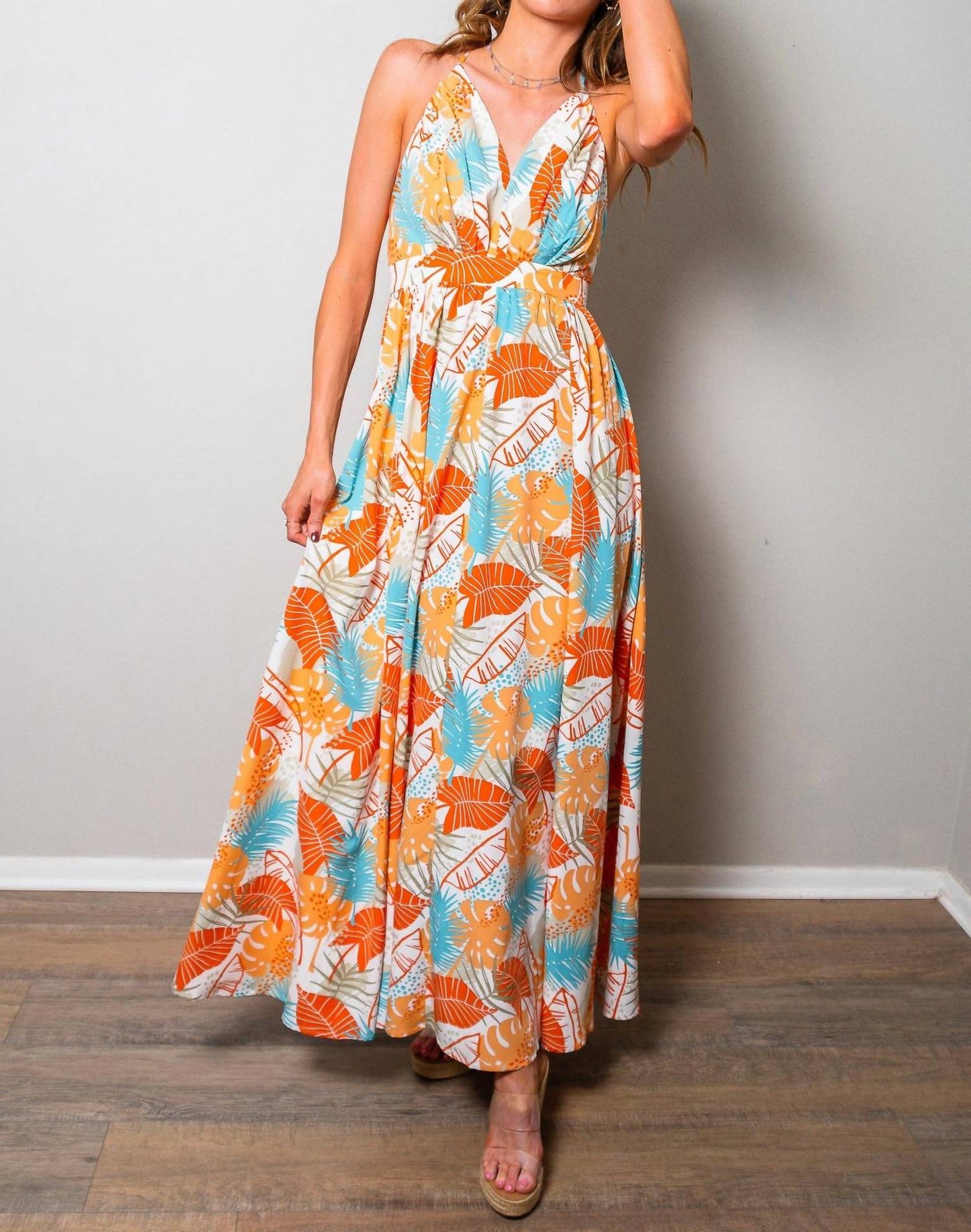 Sweet Generis - Sweet Sunset Printed Maxi Dress