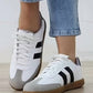 Little Daisy Closet - Women's Vintage Stripe Lace-up Flat Sneakers