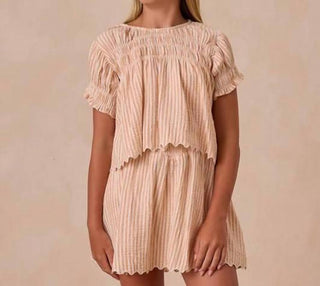 Rylee + Cru - Grapefruit Stripe Set