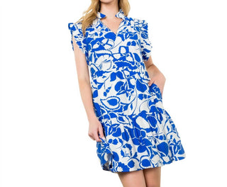 Thml - Ruffle Sleeve Print Dress