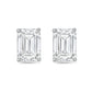 Diana M Jewels - 2.00 Cts Lab Grown Emerald Cut Stud Earrings