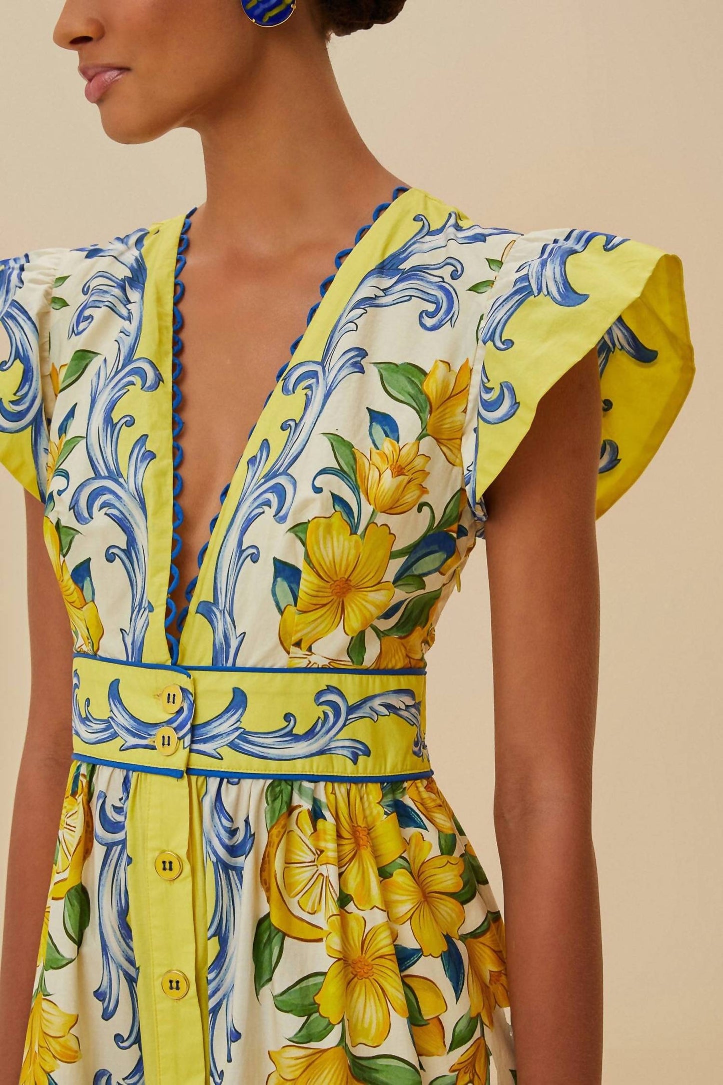 Farm Rio - SICILY SCARF MAXI DRESS
