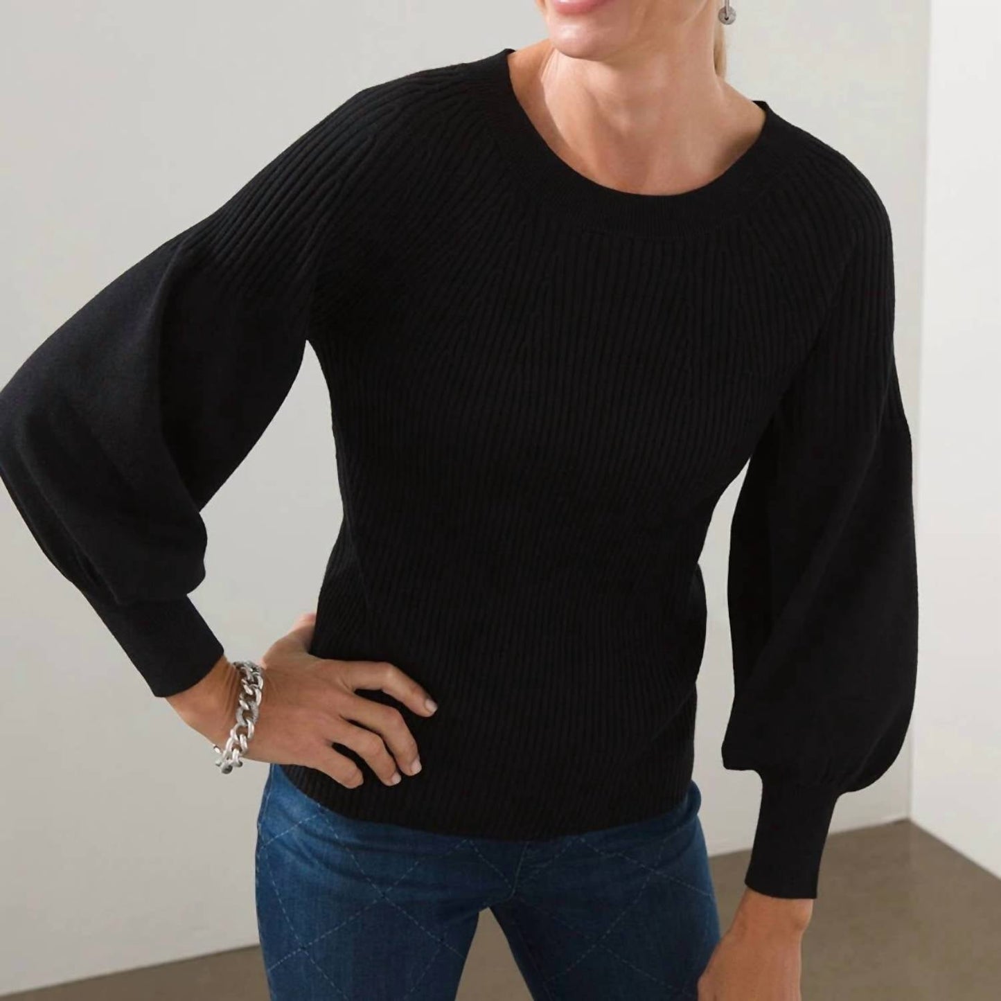 Chico'S - Rib Knit Blouse