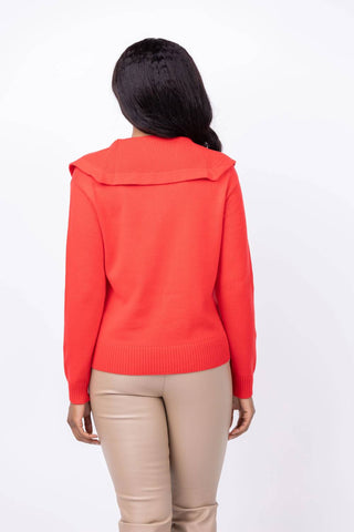 Elliott Lauren - Statement Collar Horse Bit Sweater