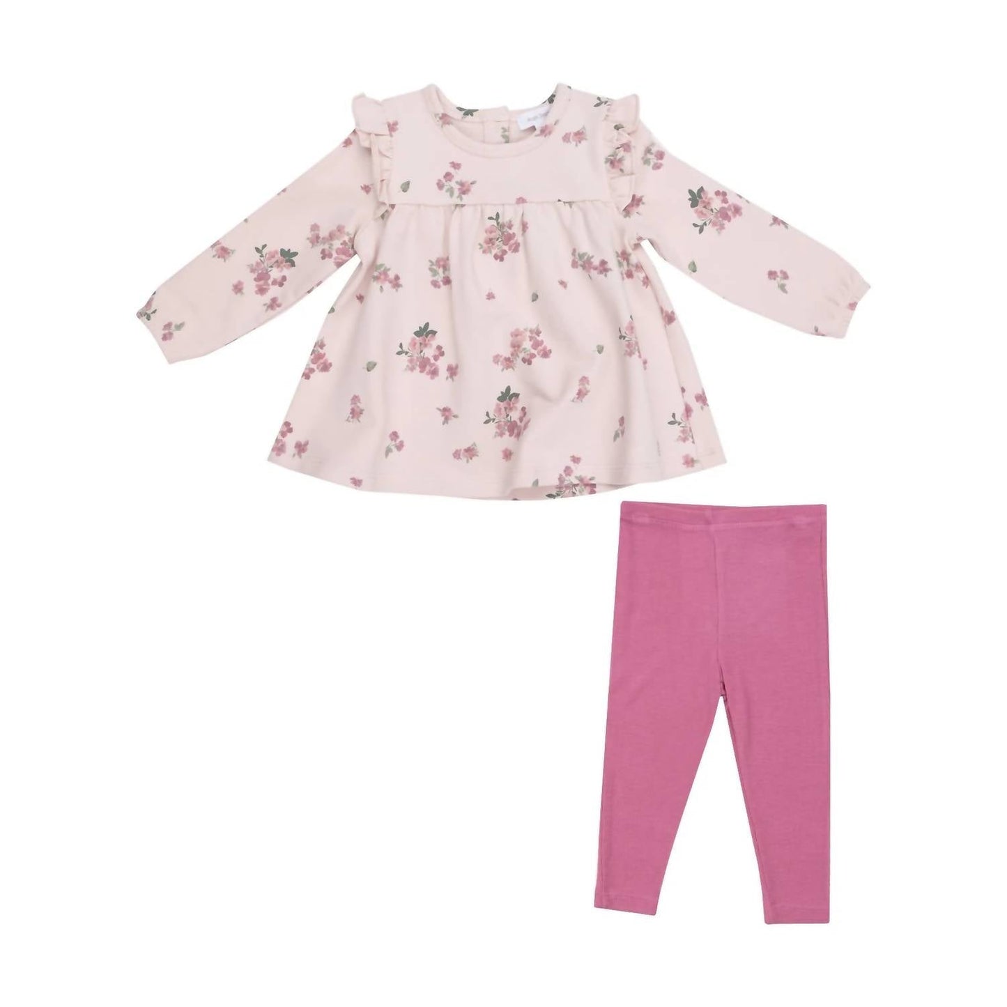 Angel Dear - Girls' Woodsorrel Ruffle Top Tunic & Ribbed Legging