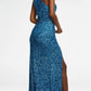 Ashleylauren - Sequin Halter Gown