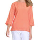 Multiples - Ruffle Hem Woven Top