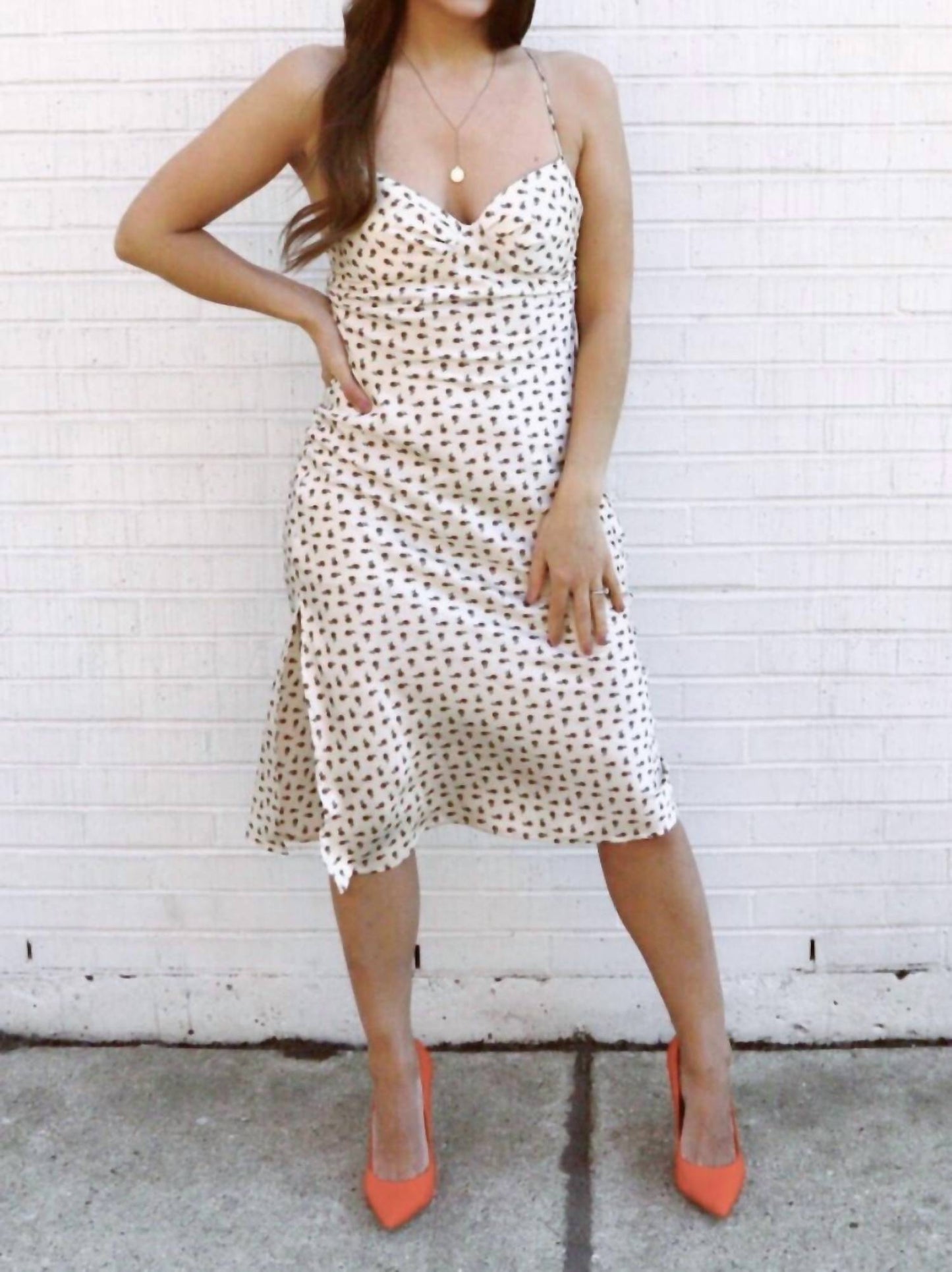 Cotton Candy - Silk Slip Floral Midi Dress