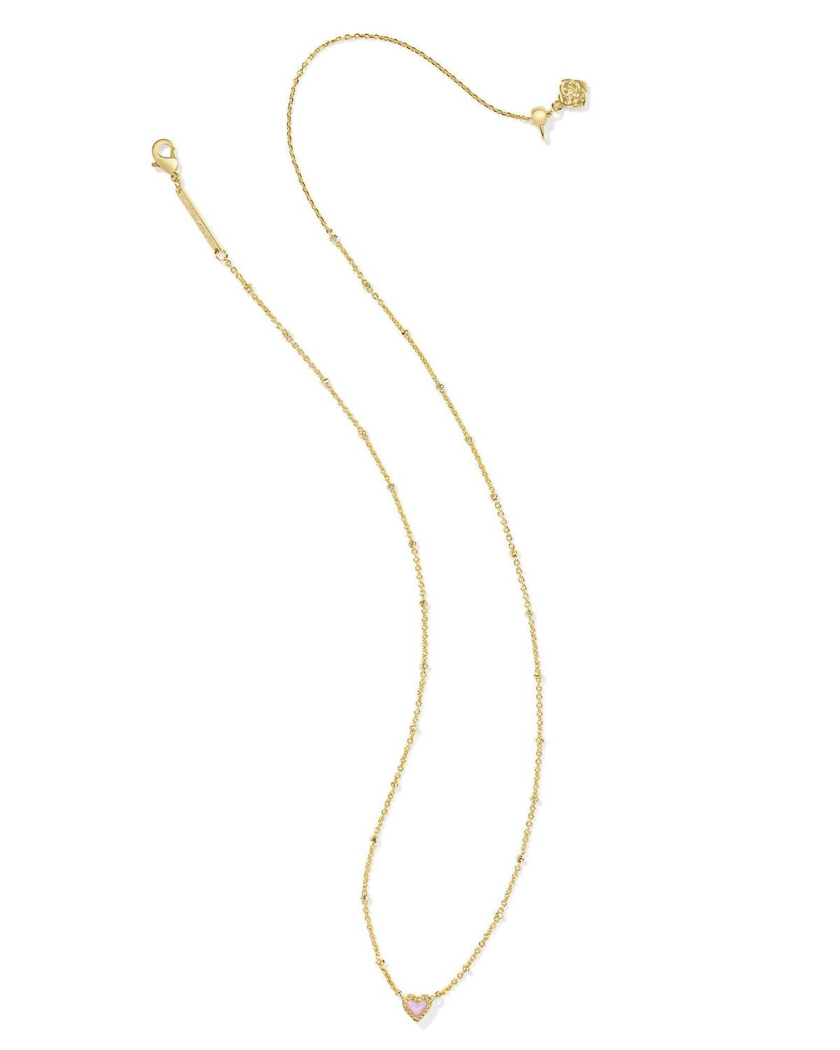 Kendra Scott - Women's Mini Ari Heart Satellite Short Pendant Necklace
