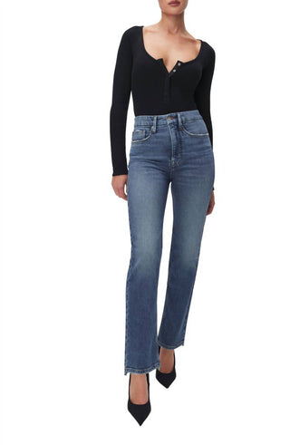 Good American - Good Boy Crop Baby Step Hem Jeans