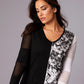 Angel Apparel - Abstract V-Neck Top