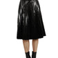 Dolce Cabo - Patent Leather Pleated Skirt