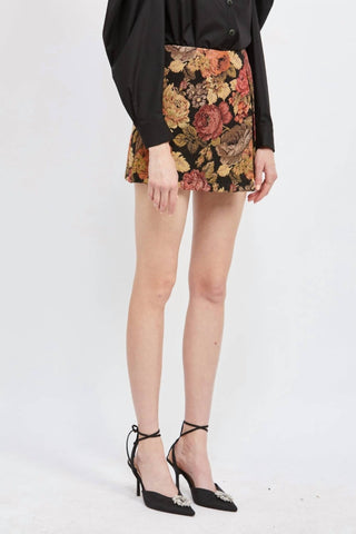 En Saison - Jardin Jacquard Mini Skort