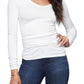 Good American Ribbed Top, Size 3 in White001