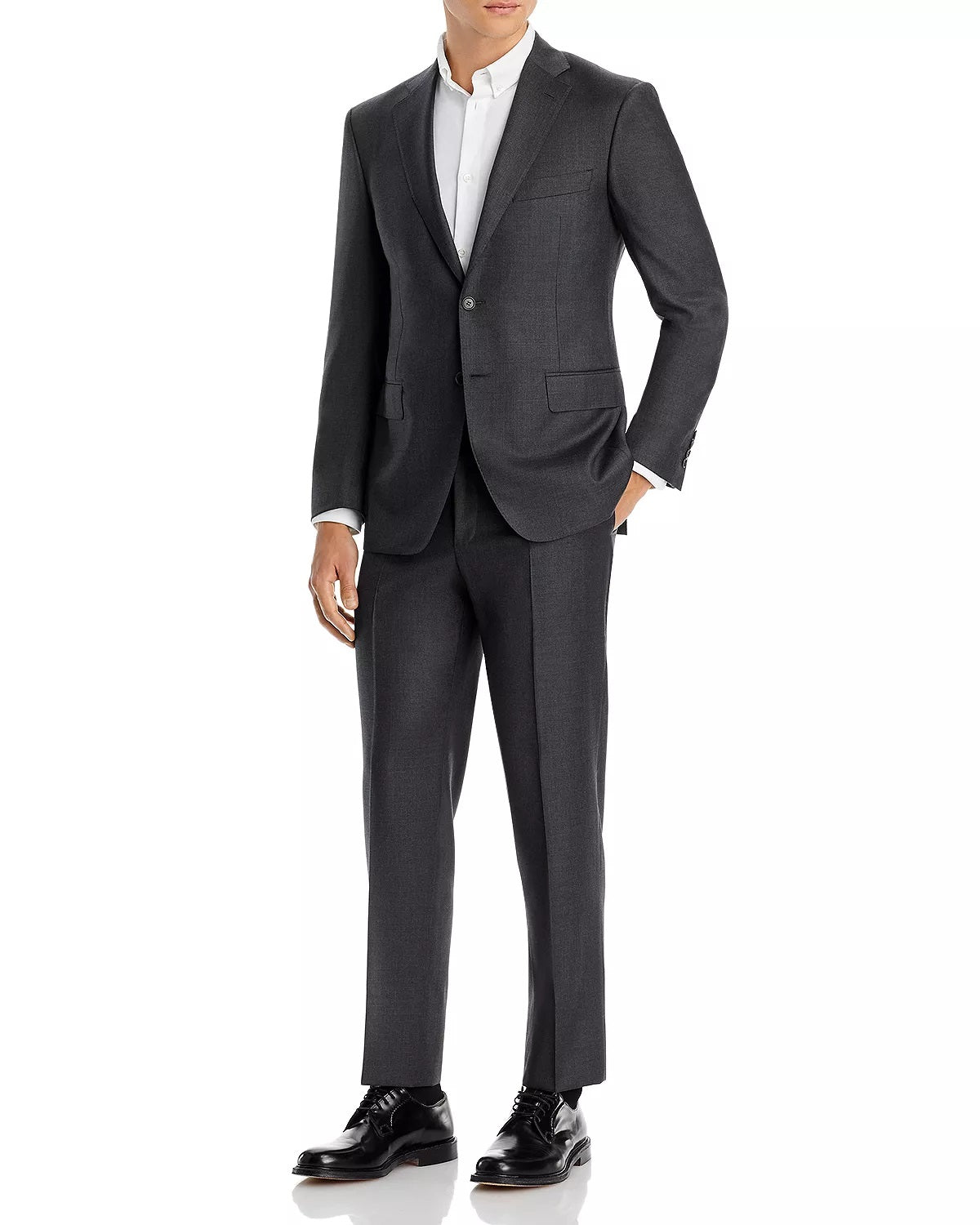 Canali Men's Classic Fit Siena Suit Black Size 52-R