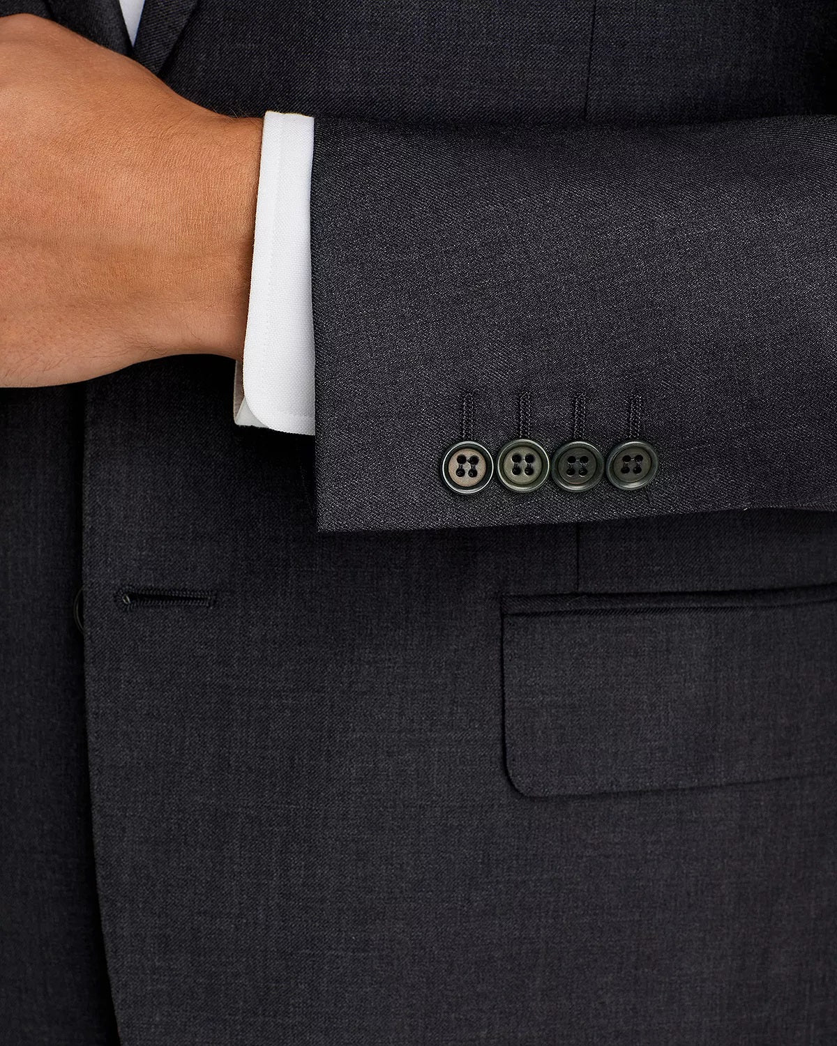 Canali Men's Classic Fit Siena Suit Black Size 52-R