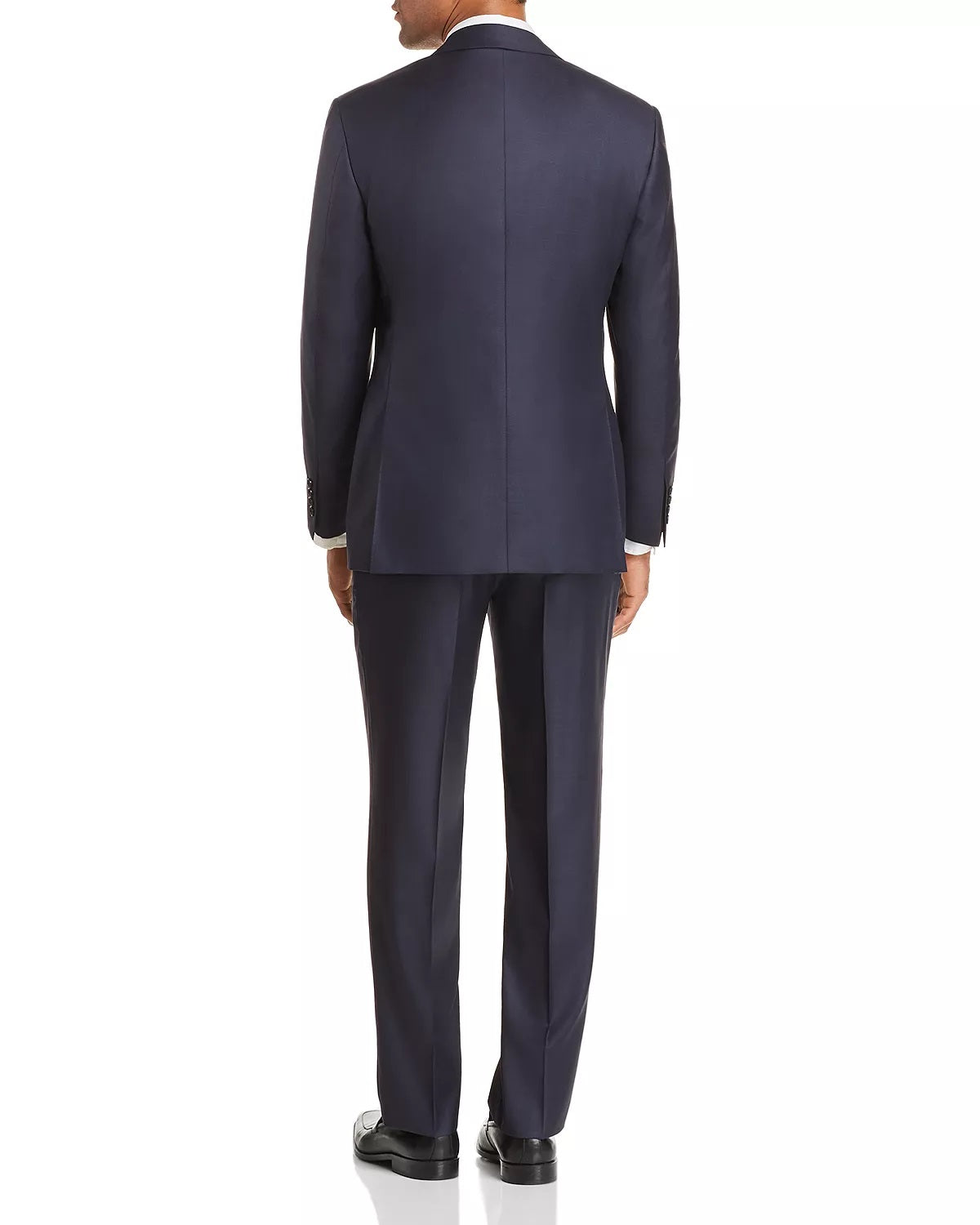 Canali Men's Siena Sharkskin Classic Fit Suit Blue Size 58-R