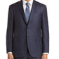 Canali Men's Capri Melange Twill Solid Slim Fit Suit Blue Size 54