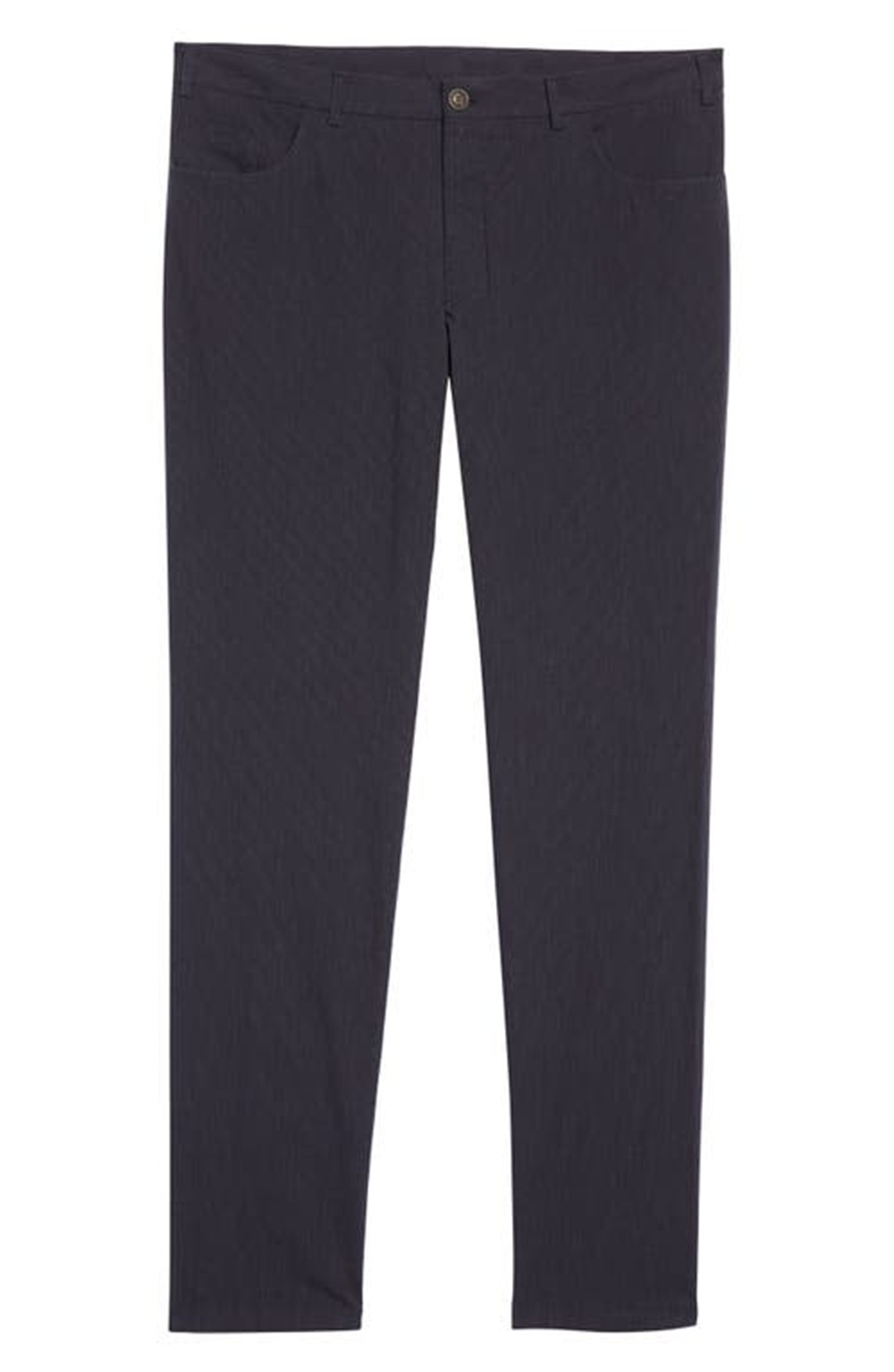 Canali Modern Fit Stripe Trousers, Navy, Size 52 X EU