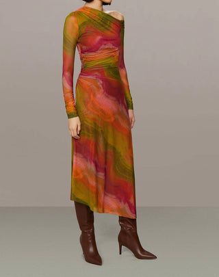 Amur - Drena Mesh Midi Dress