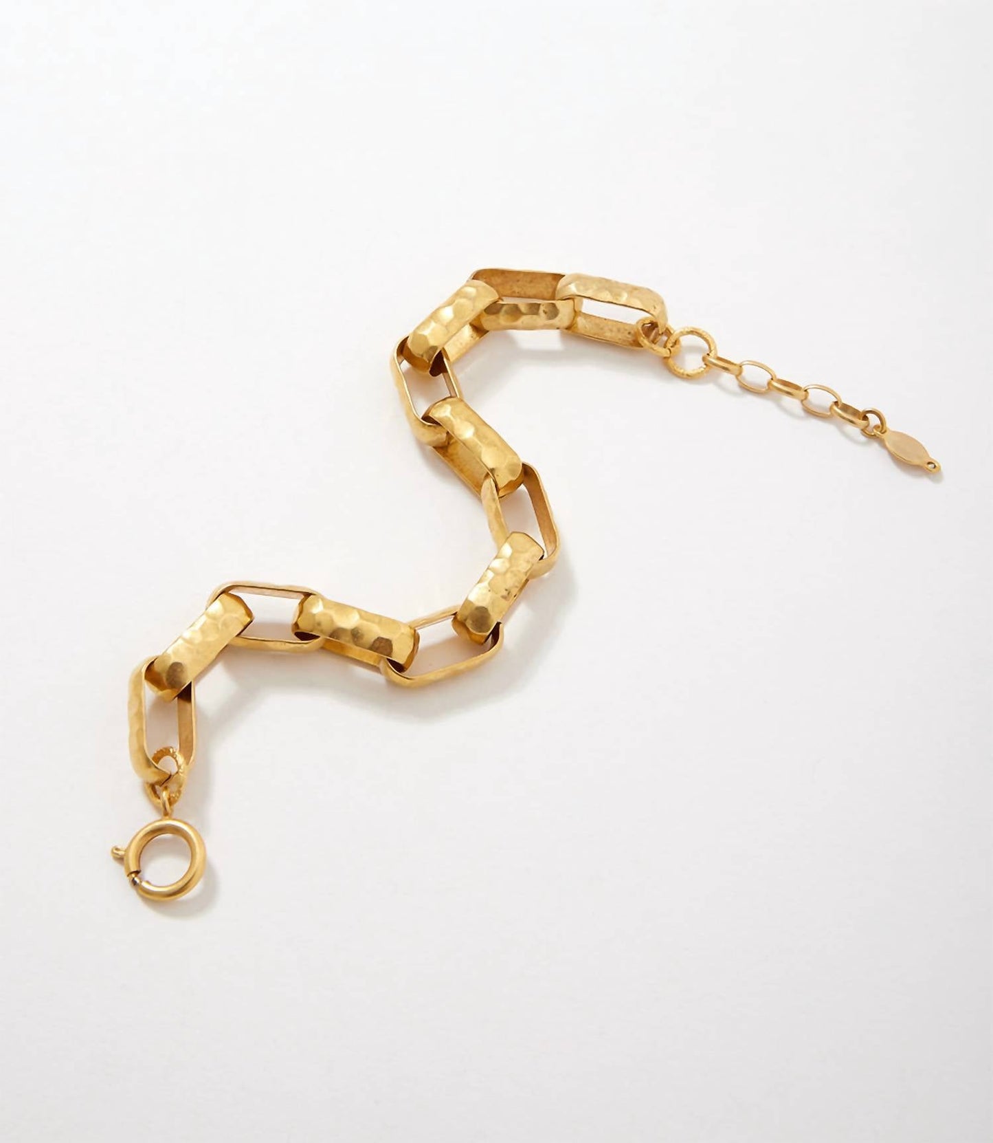 La Vie Parisienne - Hammered Chain Link Bracelet