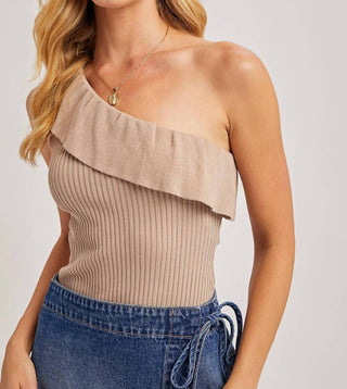 Bluivy - Gemma Ruffled One Shoulder Top