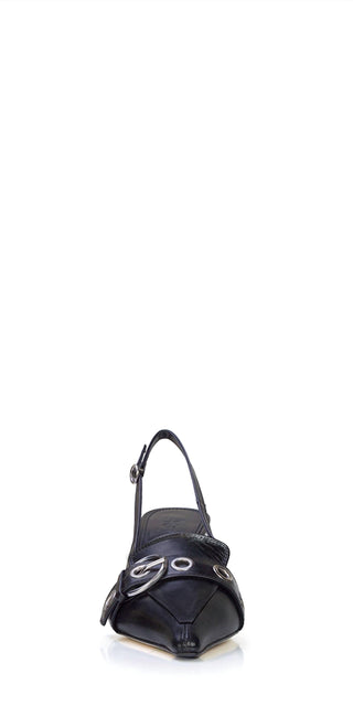 Aeyde - Women's Tara Eyelet Slingbacks