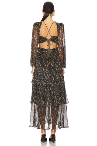 Astr - Anora Floral Tiered Maxi Dress