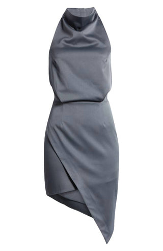 Elliatt - Asymmetric Satin Cocktail Dress