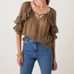 Fifteen Twenty - Ruffle Sleeve Top