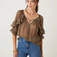 Fifteen Twenty - Ruffle Sleeve Top