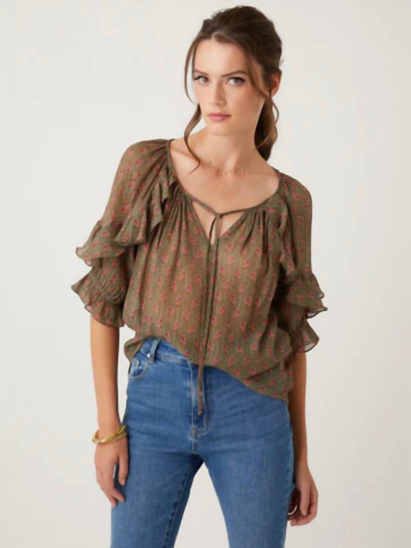 Fifteen Twenty - Ruffle Sleeve Top